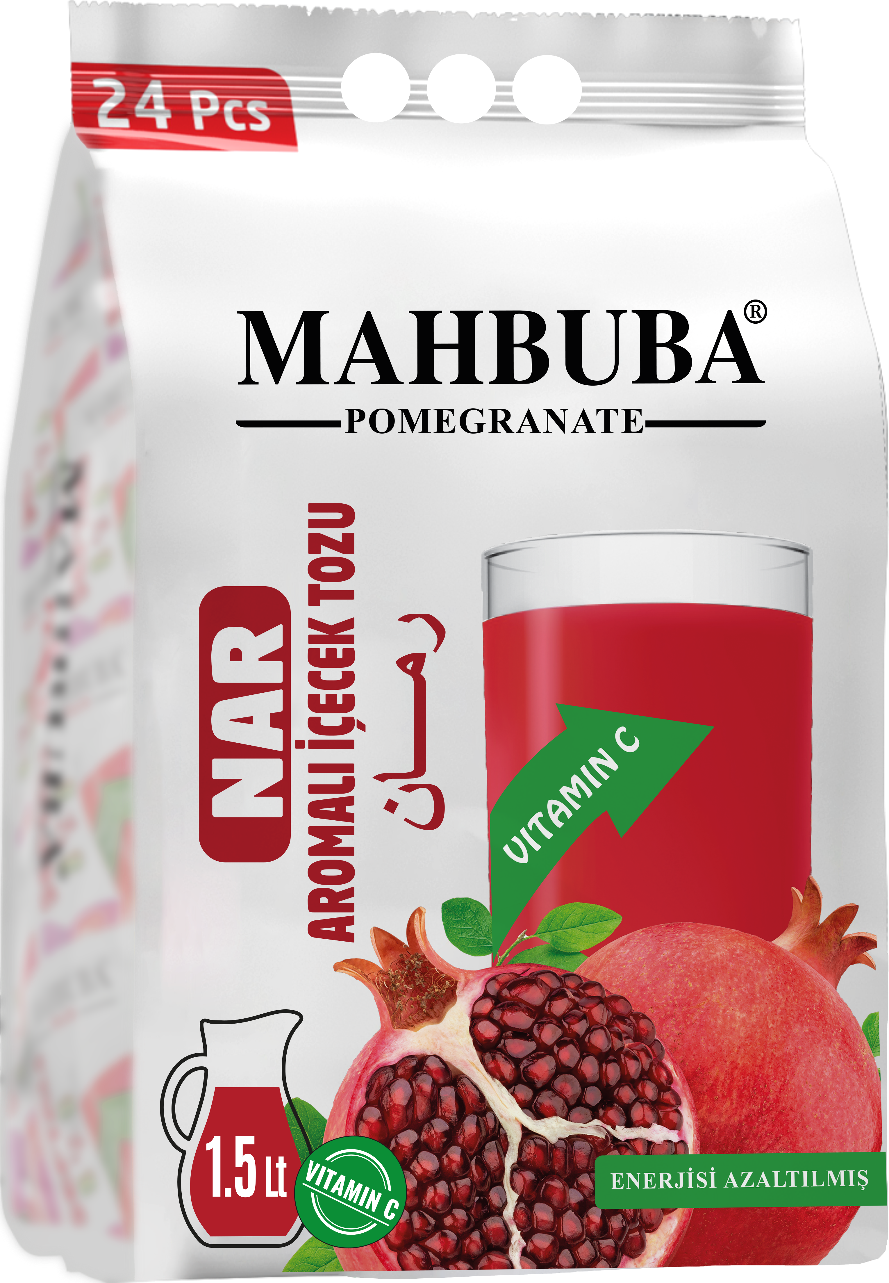 Pomegranate Flavoured Powder Juice