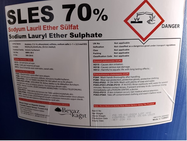 SLES 70 - 2EO PEROS 230 KG BARREL 